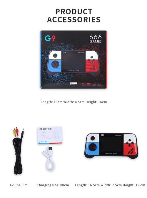 New G9 handheld game console joystick retro HD handheld PSP game arcade 666 game all-in-one