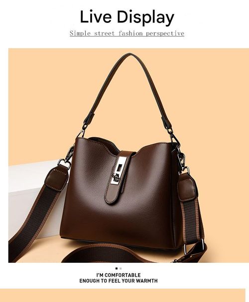 Bucket bag fashionable one-shoulder crossbody ladies bag new live broadcast hot style hot style portable large capacity bag