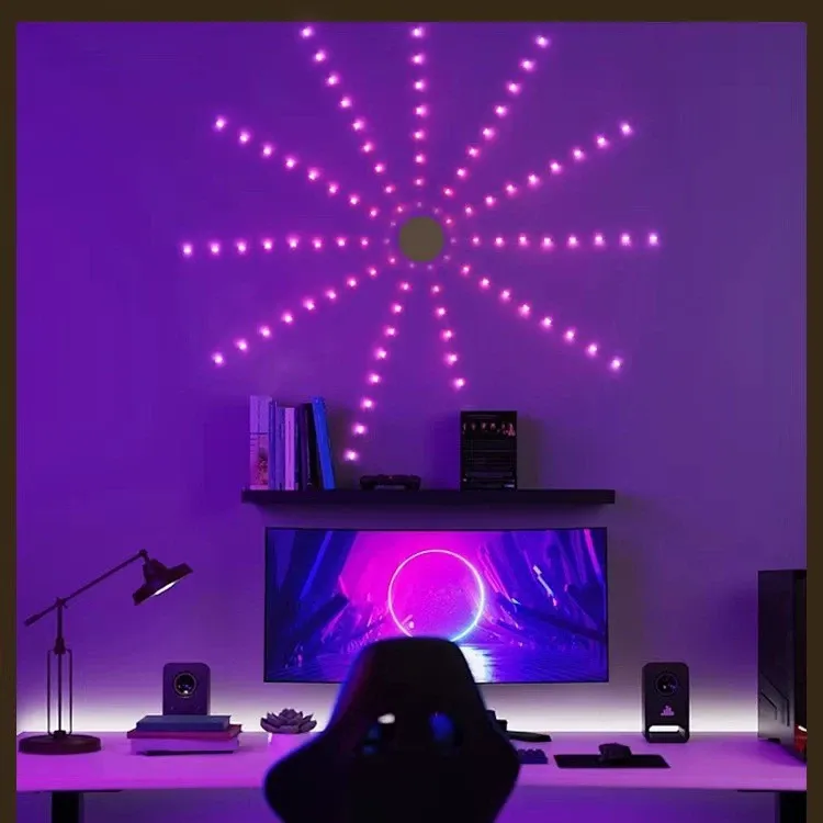 LED5V magic color voice-controlled intelligent fireworks light indoor atmosphere color light net celebrity neon light hot style light strip