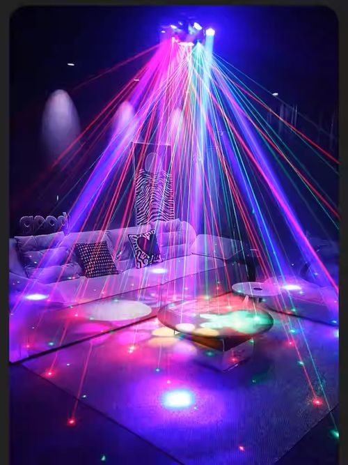 New six-arm bee eye light with bar beam laser light colorful rotating light KTV atmosphere laser light