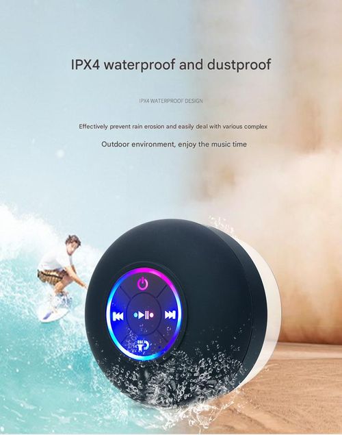 Large suction cup with light version waterproof Bluetooth speaker LED colorful BTS07 gift speaker