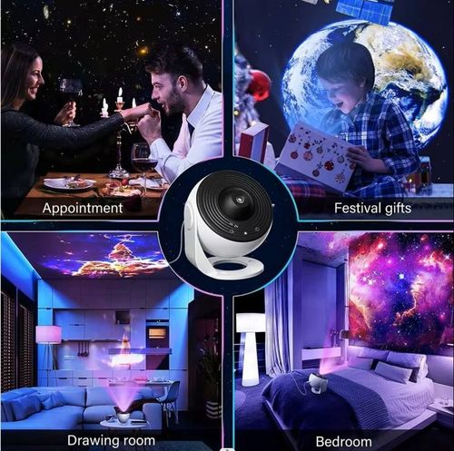 Travel the universe inside the comfort of your own home with this galaxy projector 13 in 1 Planetarium Star Projector 4K HD Rotating Galaxy Lamp with Focus