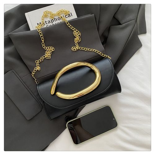 Women's Flap Evening Clutch Bag 2025 New Soft Leather Chain Shoulder Crossbody Mobile Phone Bag Fashion