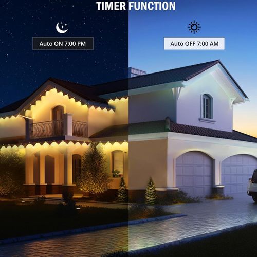 Tuyai Eaves Light APP Remote Control Intelligent Colorful Voice Control Garden Indoor Decorative String Lights