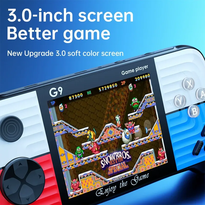New G9 handheld game console joystick retro HD handheld PSP game arcade 666 game all-in-one