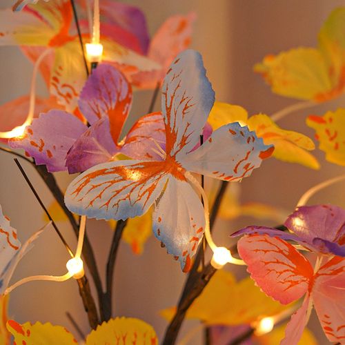 LED colorful butterfly birch tree lights Christmas decoration lights