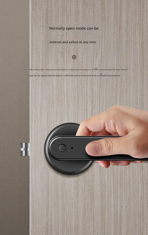 Household Indoor Smart Lock! Fingerprint & Password Dual Unlocking, Alloy Material Compatible with Wooden Doors Partition Doors, Universal for Bedroom & Office Doors, Electronic Door Lock Safe & Convenient