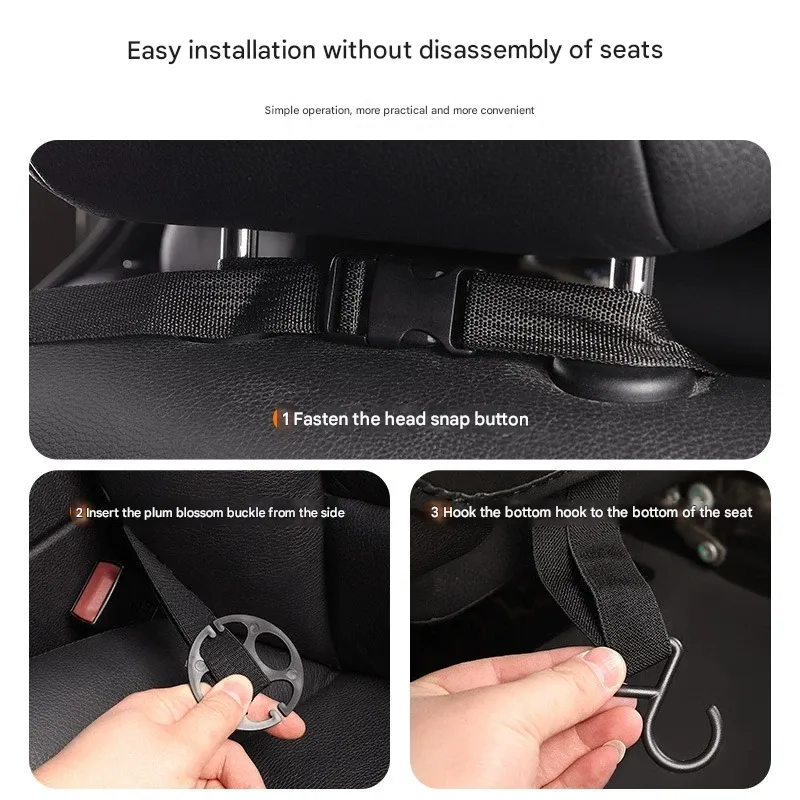Car supplies seat storage bag foldable dining table multi-function storage car storage bag