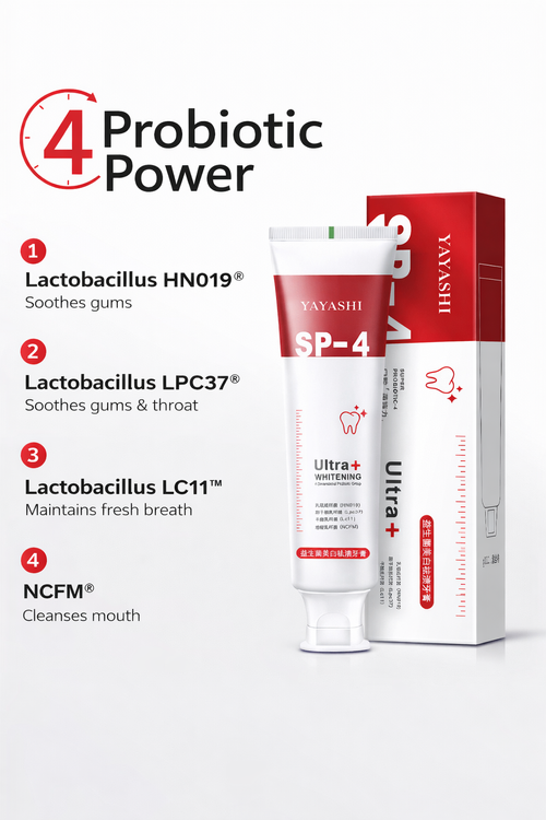 YAYASHI SP-4 Probiotic Whitening Toothpaste | Remove Stains & Fresh Breath in Ghana
