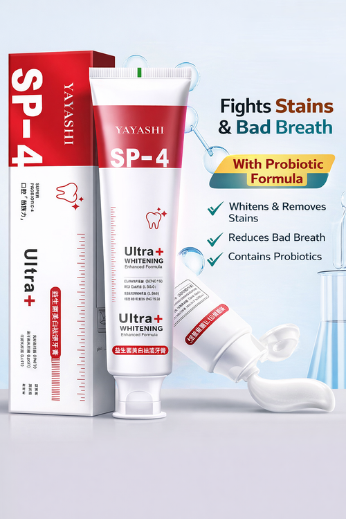 YAYASHI SP-4 Probiotic Whitening Toothpaste | Remove Stains & Fresh Breath in Ghana