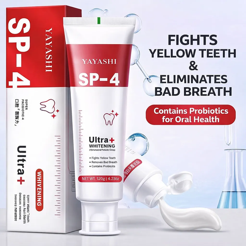 YAYASHI SP-4 Probiotic Whitening Toothpaste | Remove Stains & Fresh Breath in Ghana