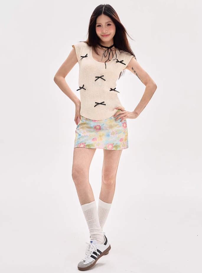 碎花半身裙女夏季2025新款高腰夏威夷感a字裙包臀裙小個子短裙夏