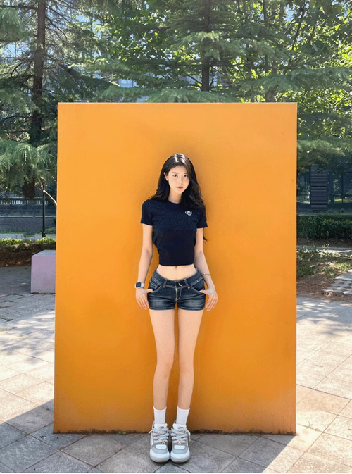 美式低腰牛仔超短褲女夏2025辣妹風性感緊身顯瘦a字包臀熱褲子潮