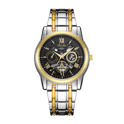 New Style Mens Watches Stainless Steel Waterproof Analog Quartz Watch💥