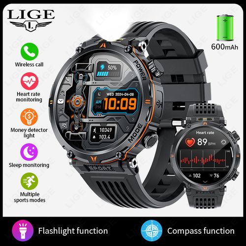 New smartwatch Bluetooth call, multi-functional heart rate and blood pressure measurement, outdoor sports bracelet for men