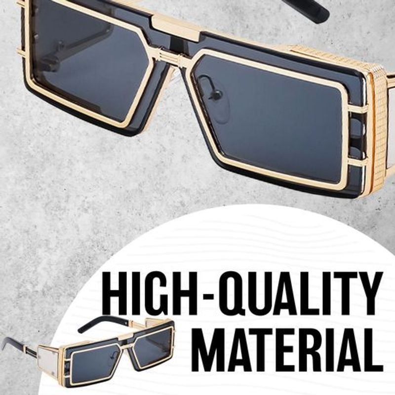 Anti-Glare Men's Sunglasses, Secure Fit With Adjustable Nose Pads, 4 Lens Colors For Outdoor Use