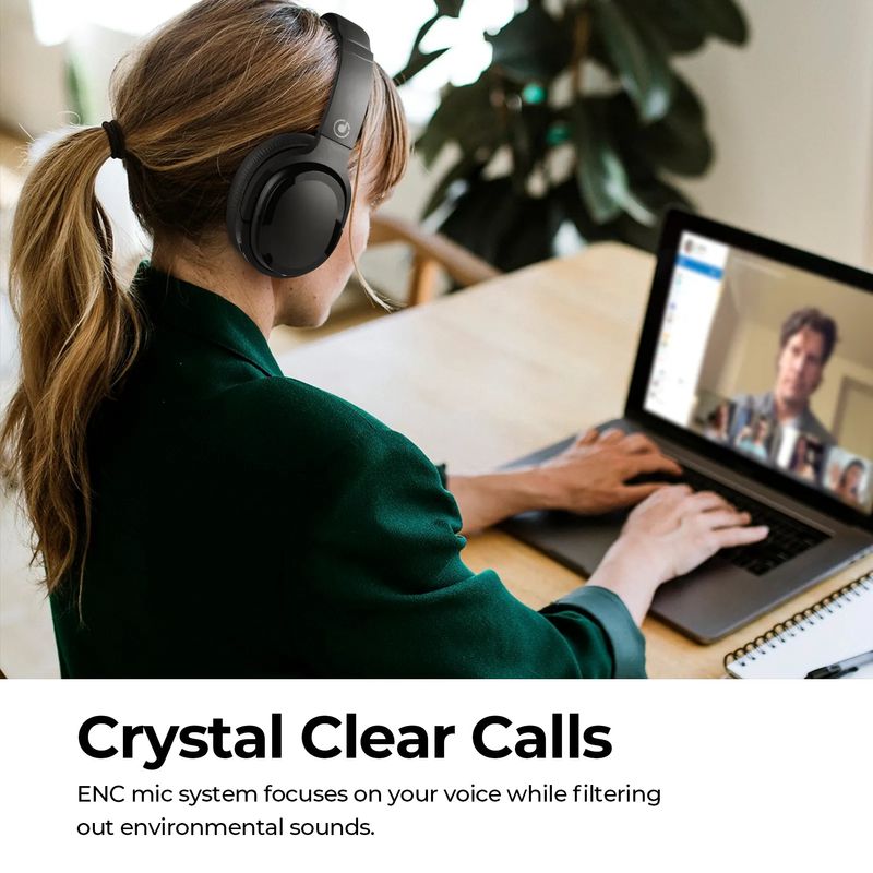 Hybrid Active Noise Cancelling Headphones ANC Bluetooth Wireless Headphones