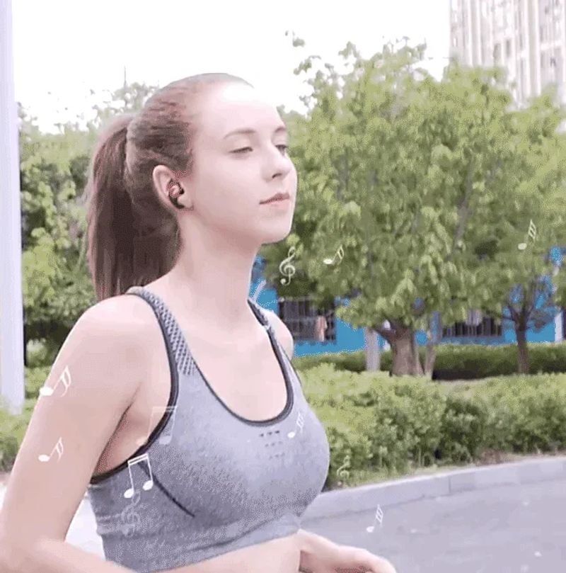 TWS wireless bone conduction digital Bluetooth earbuds