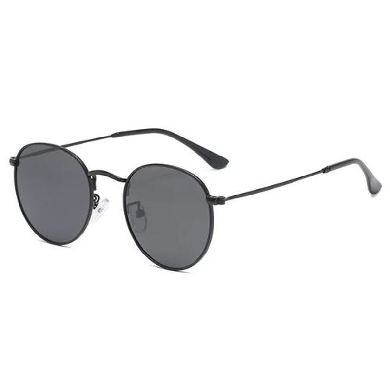 Black Luxury Round Sunglasses - Designer Sunglasses