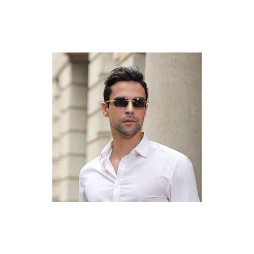Men's Ultral Clear Rimless Sunglasses