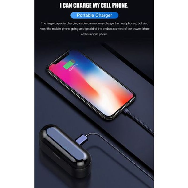 EAGEAT F9 Bluetooth Headset Headphones Fingerprint Touch