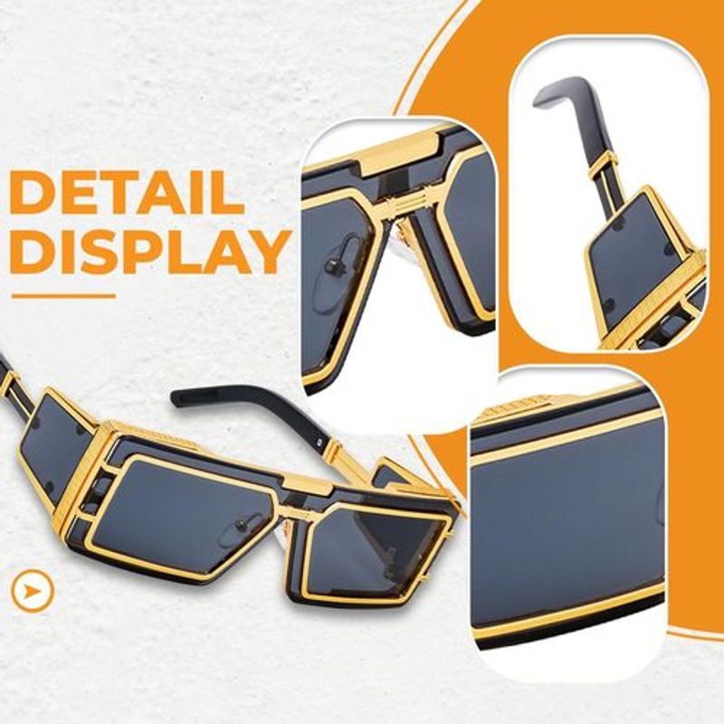 Anti-Glare Men's Sunglasses, Secure Fit With Adjustable Nose Pads, 4 Lens Colors For Outdoor Use