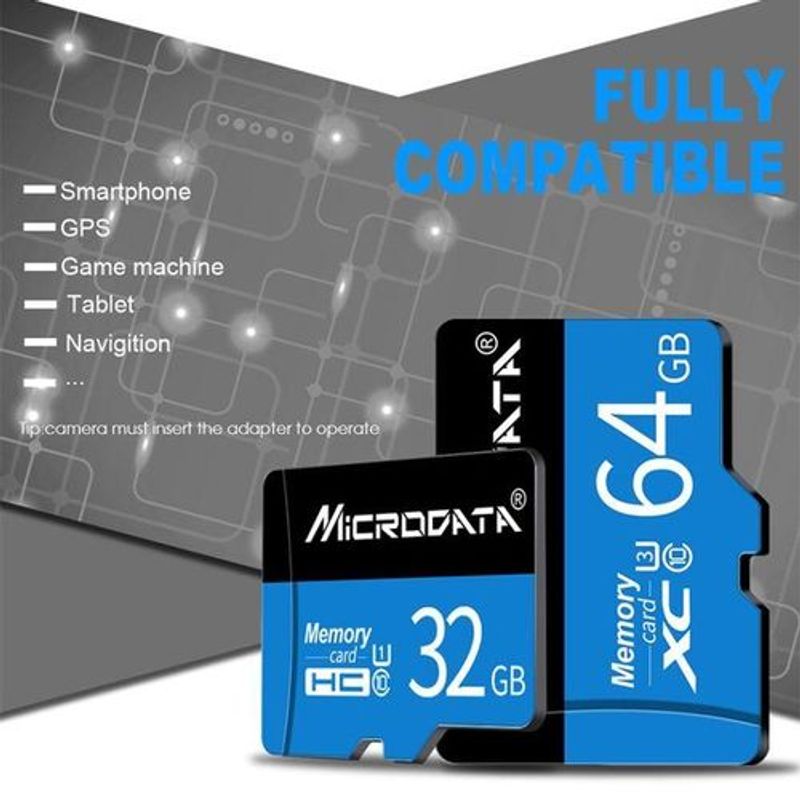 MICRODATA 128GB U3 Blue And Black TF(Micro SD) Memory Card