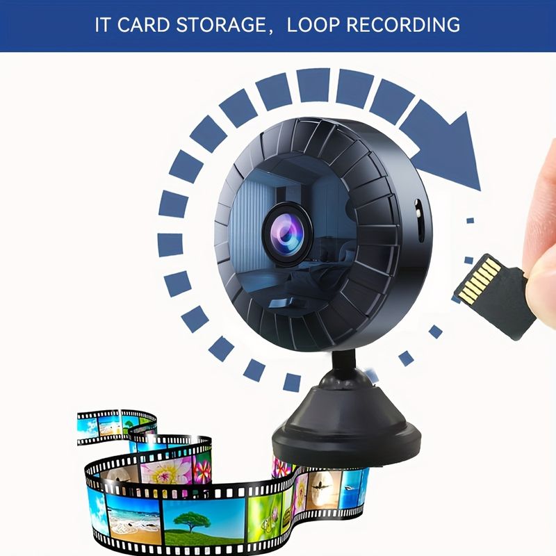 High definition mini WiFi monitoring camera, 2.4G WiFi monitoring night vision motion detection camera