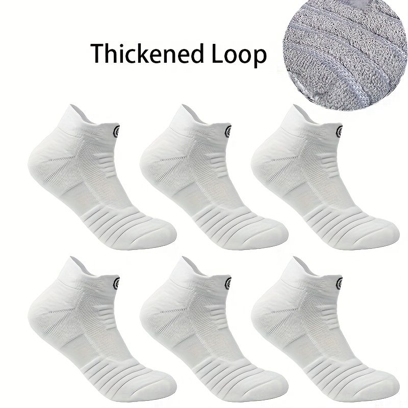 6 pairs of men's low cut sports socks