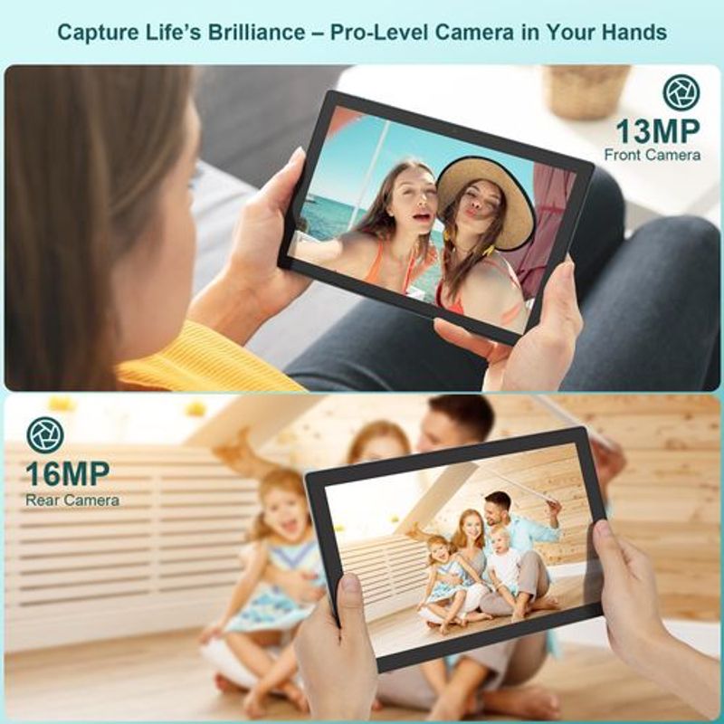 TiLECC Tablet 11'' FHD+ Display 16GB+512GB 13MP 8MP Widevine L1 12000 mAh Battery Android