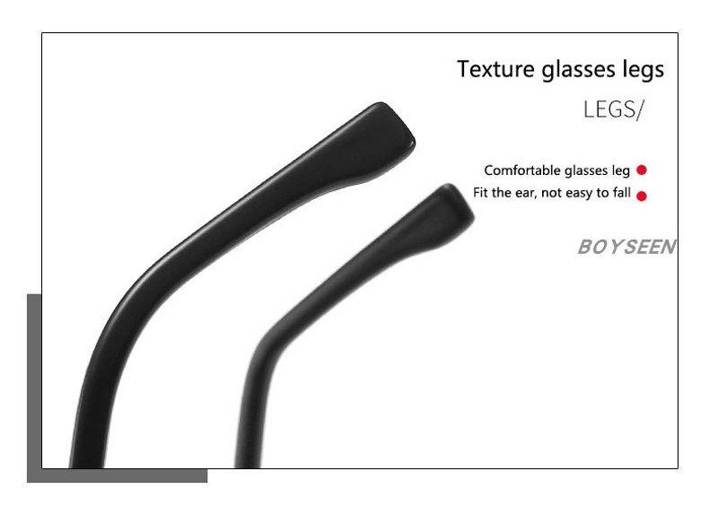 BOYSEEN New Punk Sunglasses Retro Metal Round Thick Frame Sunglasses Spring Temple