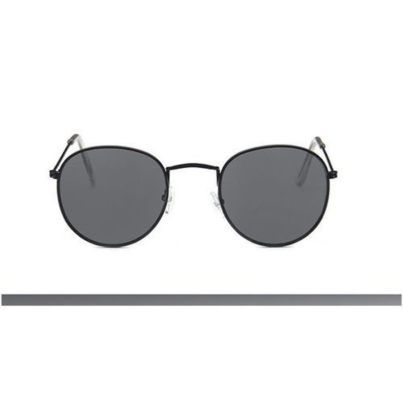 Black Luxury Round Sunglasses - Designer Sunglasses
