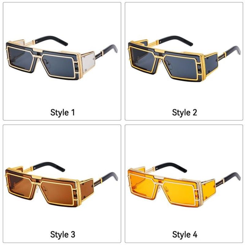 Anti-Glare Men's Sunglasses, Secure Fit With Adjustable Nose Pads, 4 Lens Colors For Outdoor Use