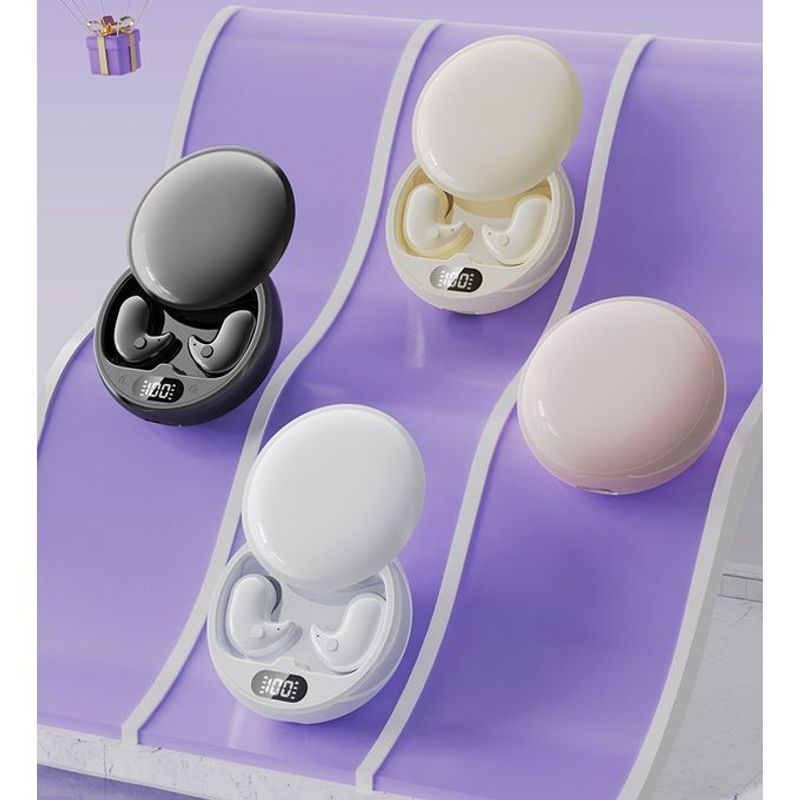 Mini Sleep Earphones Noise Reduction Earbuds - Black