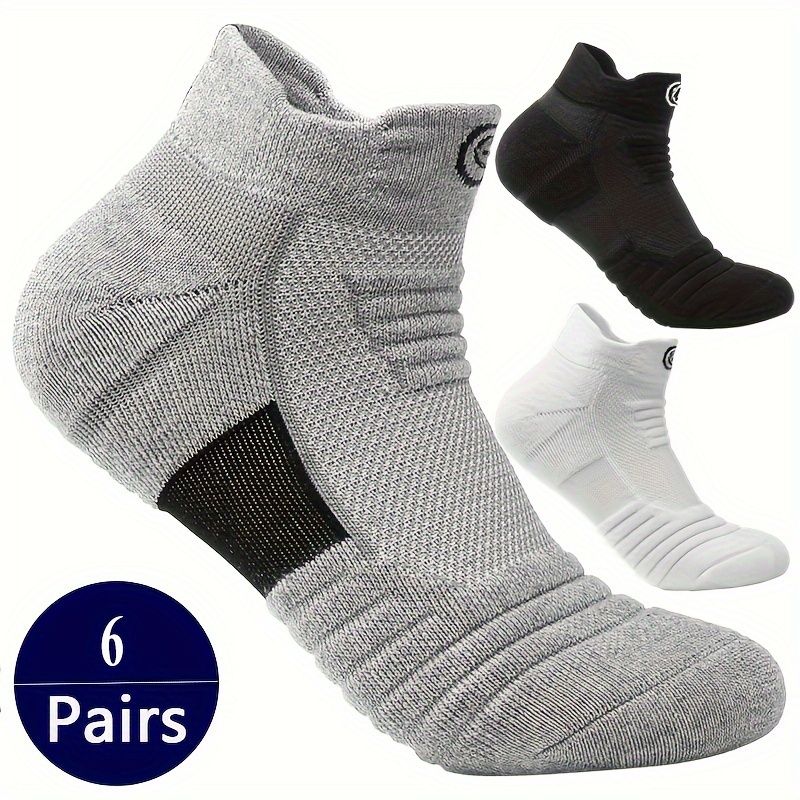 6 pairs of men's low cut sports socks