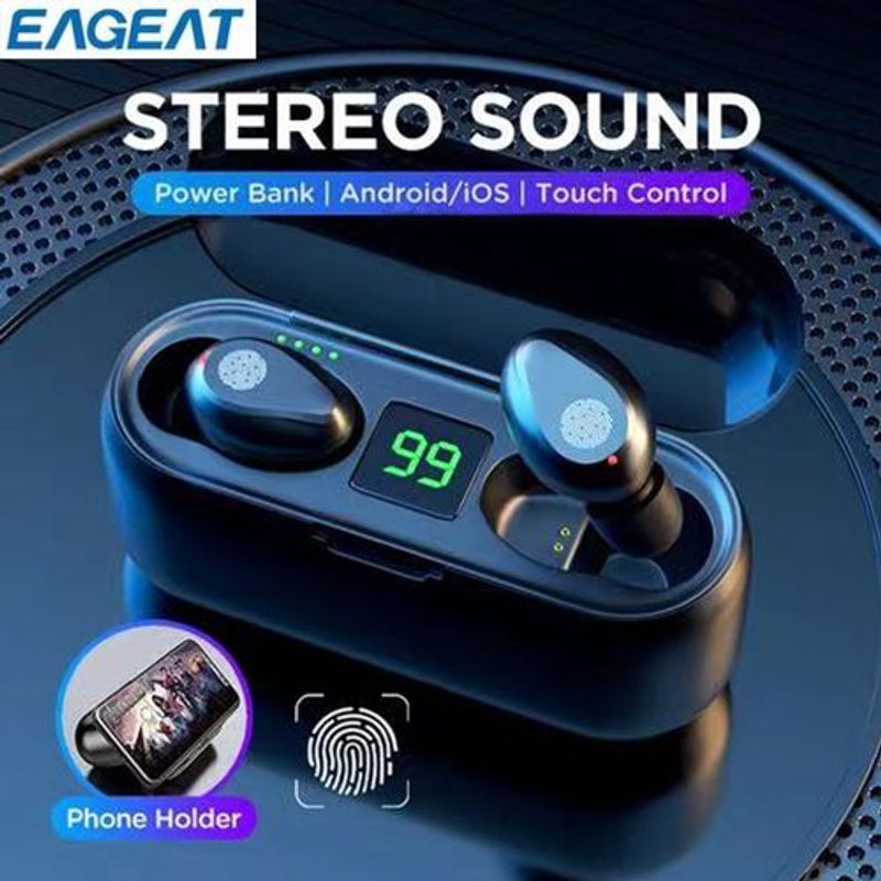 EAGEAT F9 Bluetooth Headset Headphones Fingerprint Touch