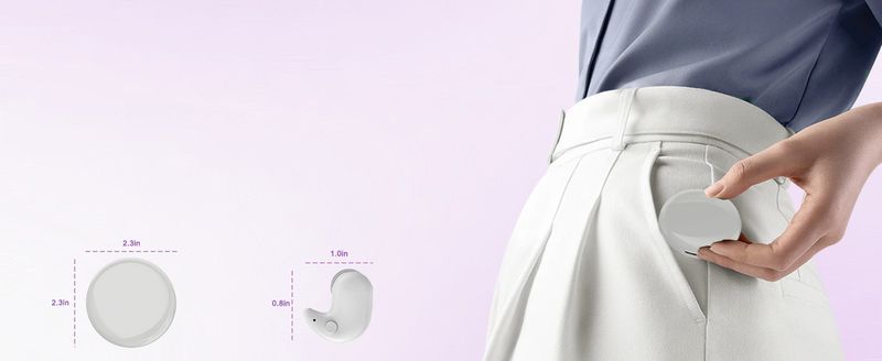 Mini Sleep Earphones Noise Reduction Earbuds - Black