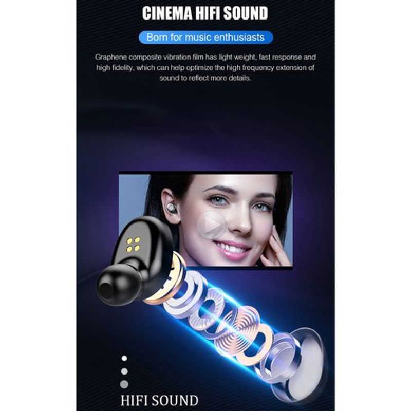 EAGEAT F9 Bluetooth Headset Headphones Fingerprint Touch