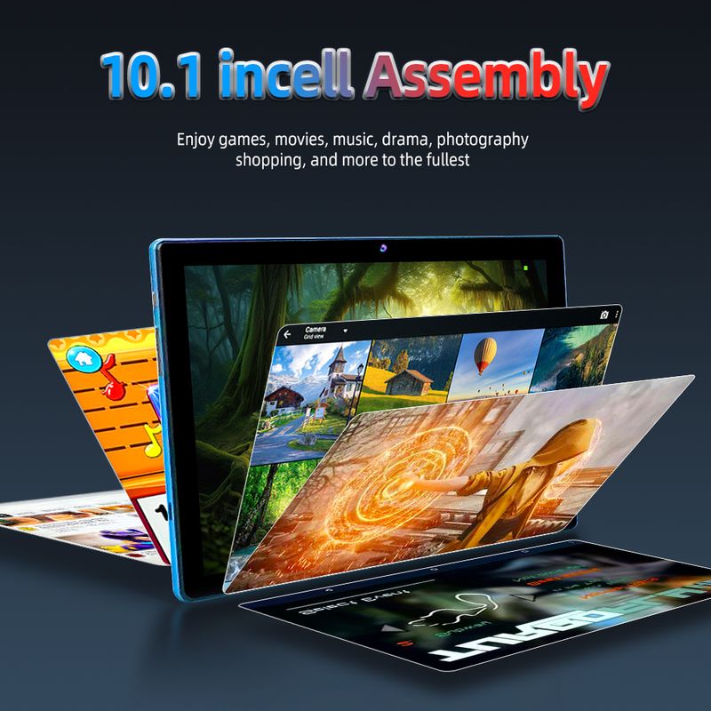 Nodazz 10.1-inch adult tablet Android 12 Sim 8GB+512GB Storage keyboard tablet (black)