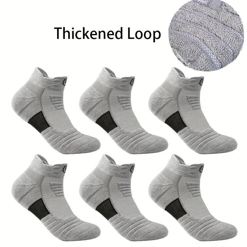 6 pairs of men's low cut sports socks