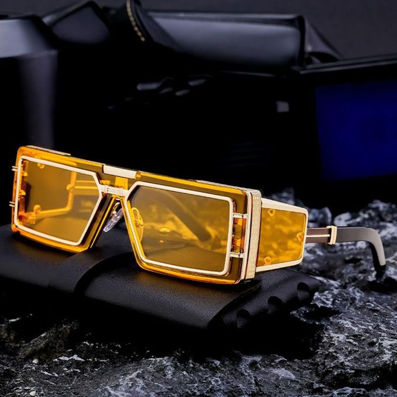 Anti-Glare Men's Sunglasses, Secure Fit With Adjustable Nose Pads, 4 Lens Colors For Outdoor Use