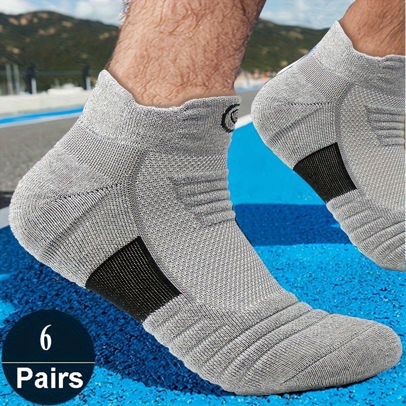 6 pairs of men's low cut sports socks