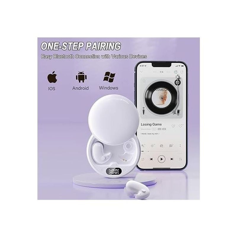 Mini Sleep Earphones Noise Reduction Earbuds - Black