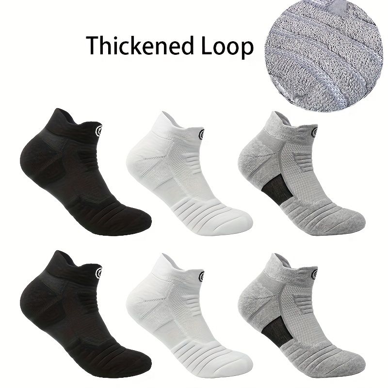 6 pairs of men's low cut sports socks