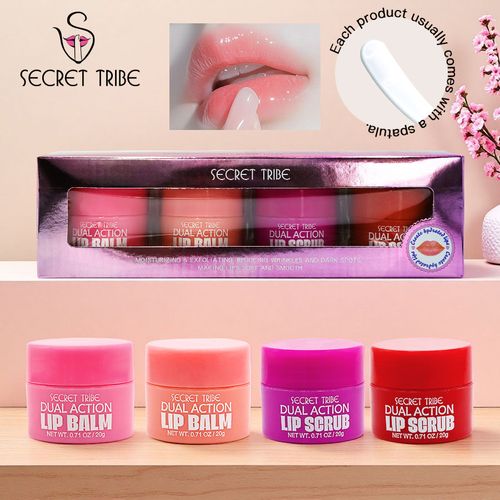 2 lipstick+2 scrubs+lip tools, 186.1 g for female users
