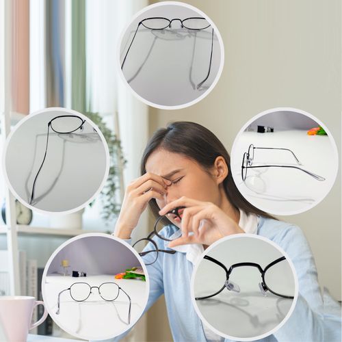 2PCS Eyeglass Frame Adjustment Tool, Eyeglass Frame Bender & Temple Arm Repair Tool, Professional Glasses Adjustment Kit for DIY Glasses Repair at Home