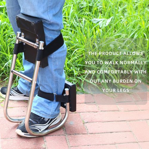 Ergonomic Knee Seat, Kneeler Seat for Gardening Farm Work - Optimal Knee Protection, Ankle Support, Durable Thick Kneeling Pad & Galvanized Steel