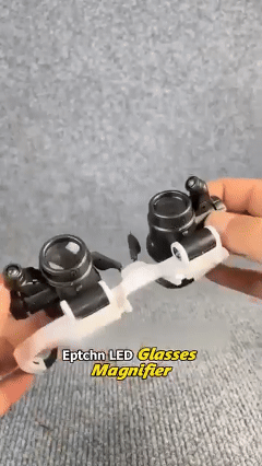 Magnifying Glasses 8X 15X 23X Magnifier LED Headband Glass Eye Magnifying Repair Tool Watchmaking Coin Stamp Currency Book Errors Jewelry Necklace Magnifier Glasses Beading Biology Loupe Microscope