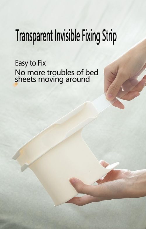 4 Pack Bed Sheet Holder Strips, Locking Clips, Corner Fitted for All Mattress Sizes, Heavy Duty Elastic Straps, Keep Sheets Firm & Tight, No Slipping or Wrinkles, Durable Bedding Accessories