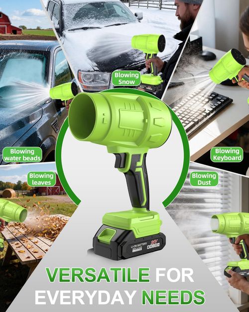 Turbo Cordless Leaf Blower, 600 CFM Turbo Jet, Lightweight Handheld Blower for Yard Leaves, Wood Shavings, Car Drying with 21V 4.0Ah Battery & Ergonomic Handle, Best Gifts for Husband, Men, Dad